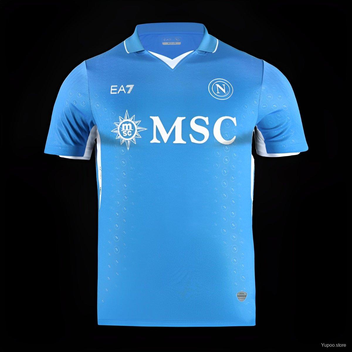 Camiseta de fútbol Napoli 2024/25 LOCAL MANGA CORTA VERSION FAN